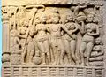 King Ashoka with his Queens.jpg