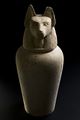 Limestone, jackal headed canopic jar, Egyptian, 2000BC to 10 Wellcome L0058459.jpg