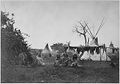 Arapaho camp with buffalo meat drying near Fort Dodge, Kansas.jpg